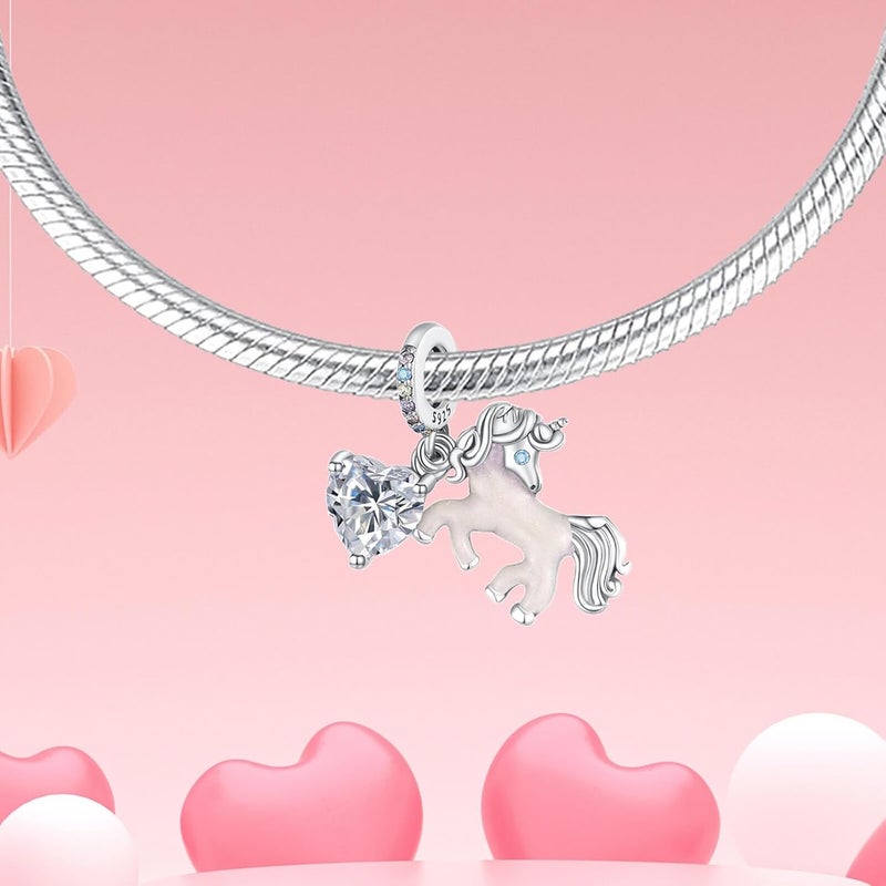 DATOUQI Queen Happy Birthday Hot Air Balloon Family Puppy Charm 925 Sterling Silver Charms for Bracelets and Necklaces Mother's Day Charms for Women - Image 2